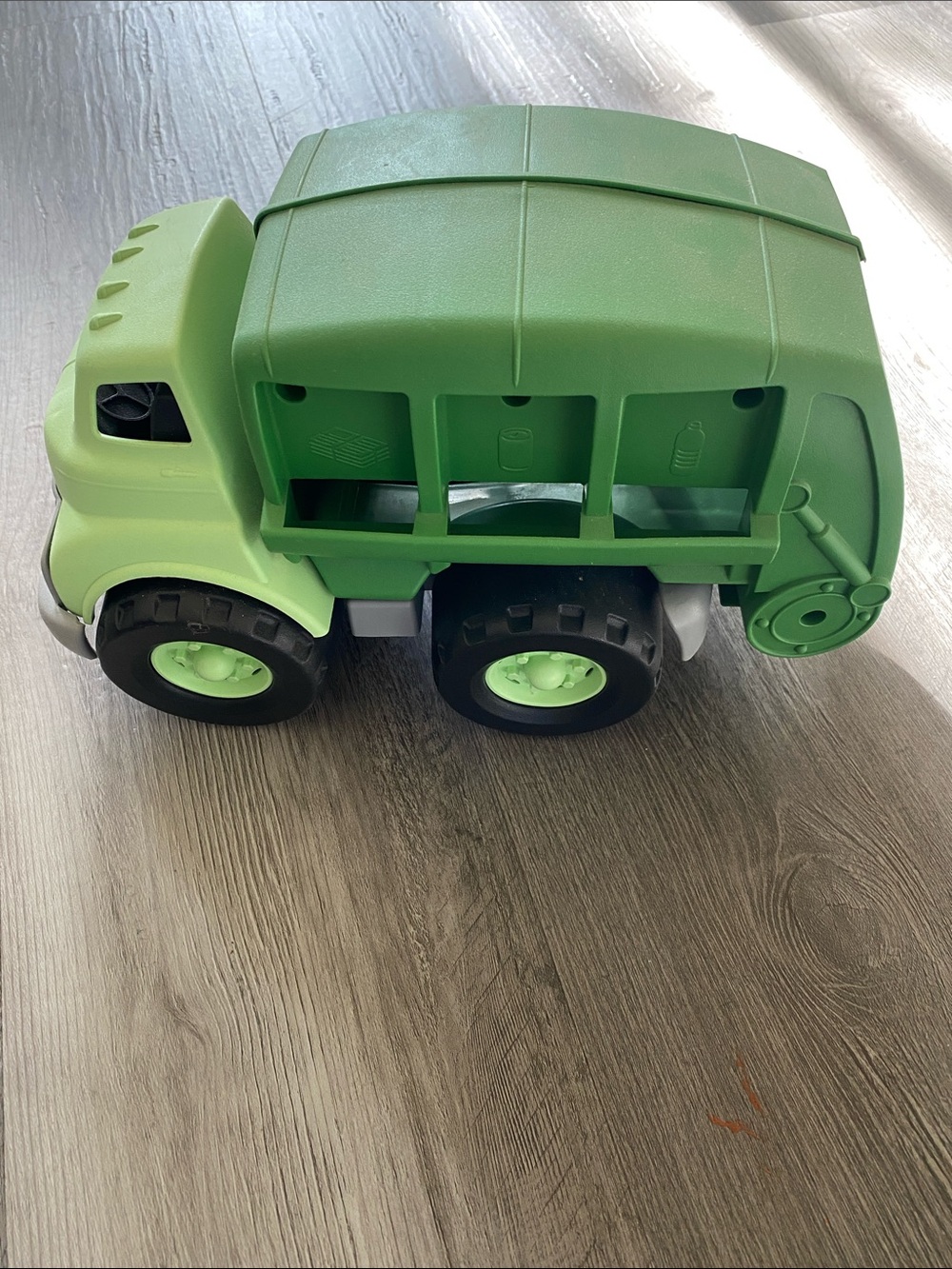 Green Recycling Garbage Truck Toy - Kids Push & Play
